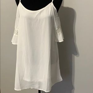 White Chiffon Beach Cover Up and Sundress